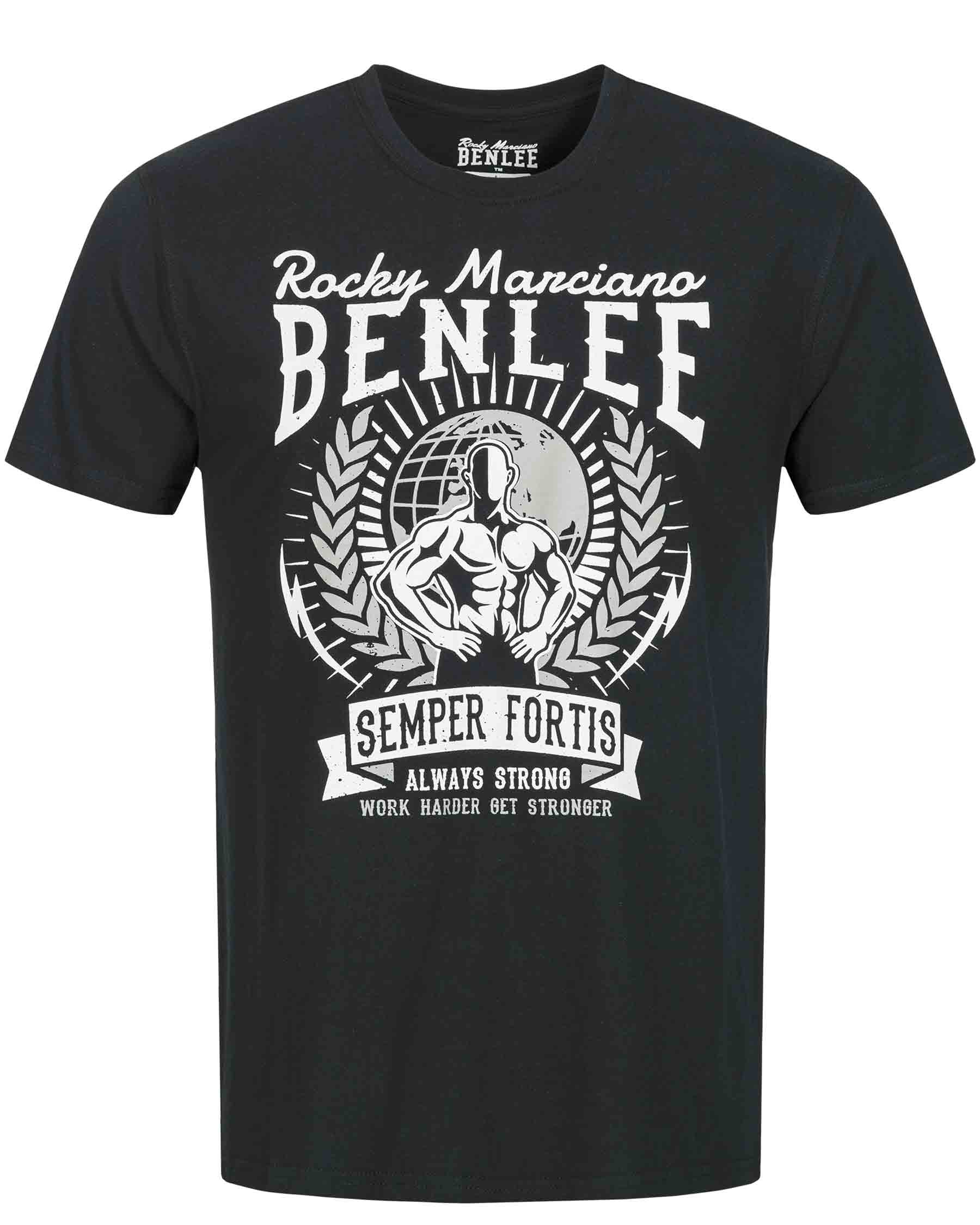 Camisa de boxe BenLee Lucius preta frente boxe