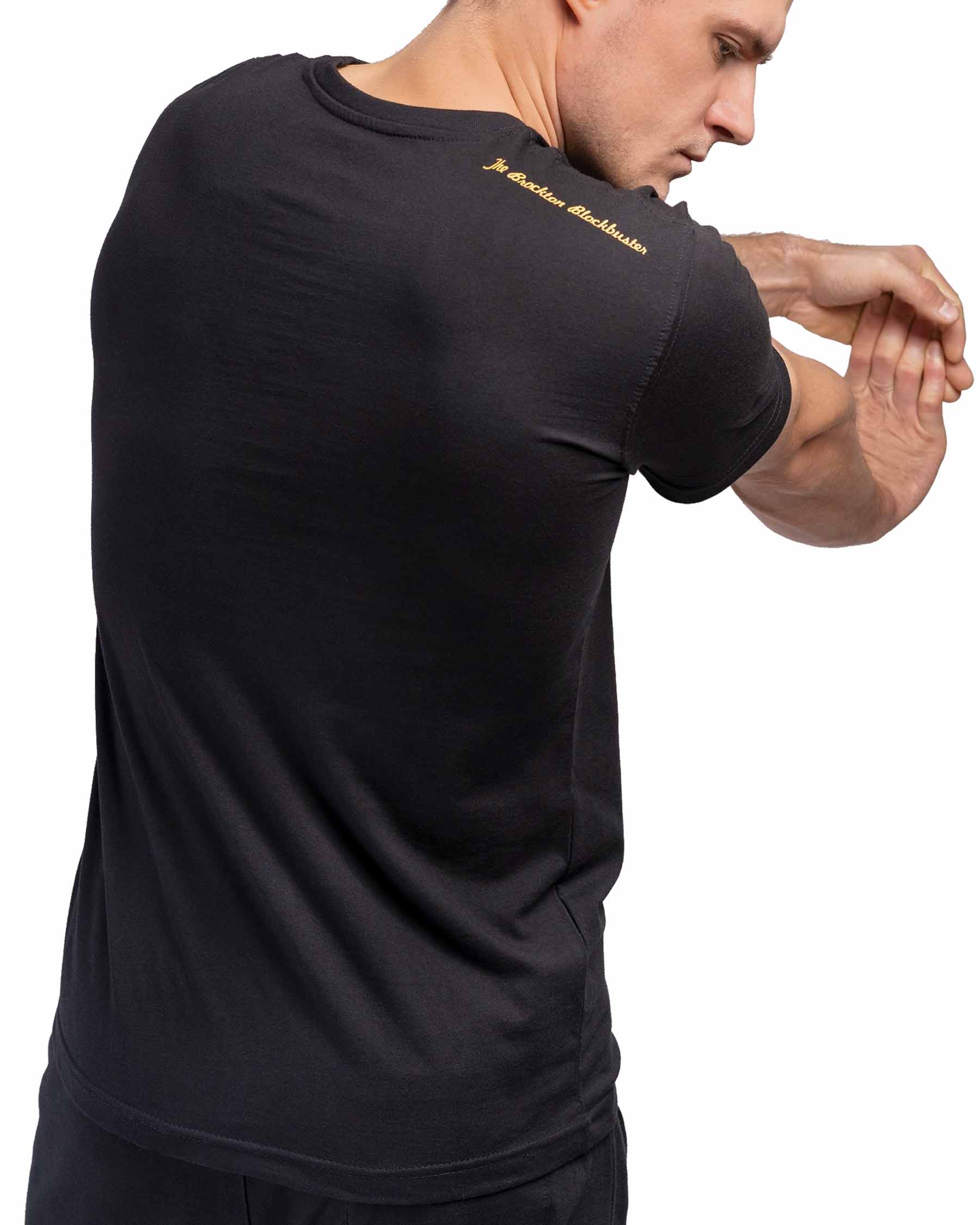 BenLee Rocky Marciano Herren-Sportshirt Boxlabel Black Back Fitness