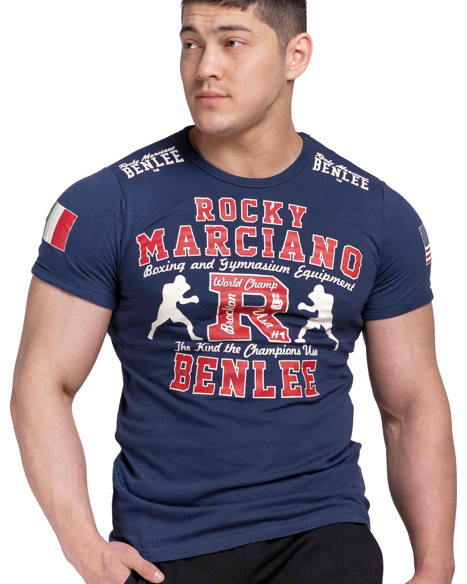 BenLee Maglia sportiva Rocky Marciano marine blu frontale maglia da allenamento