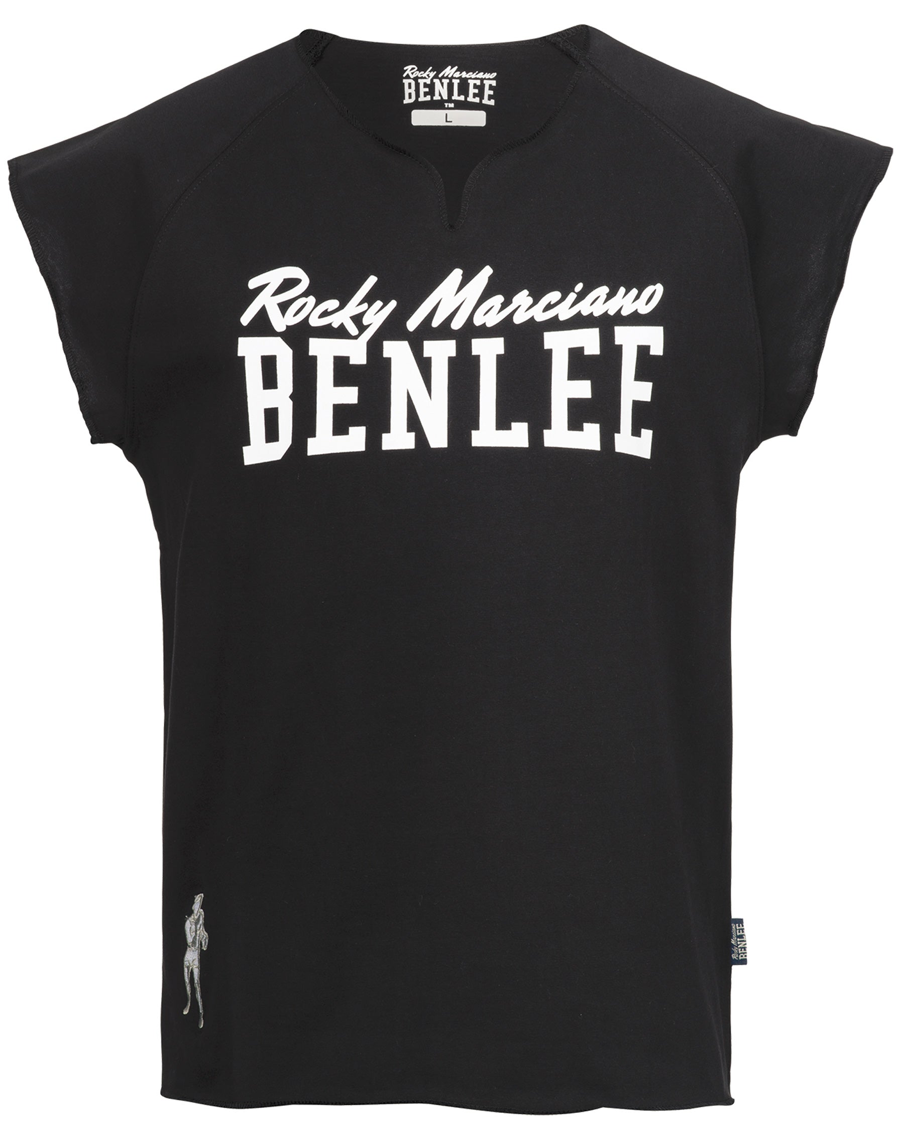 Camisa preta de treino de boxe BenLee Edwards