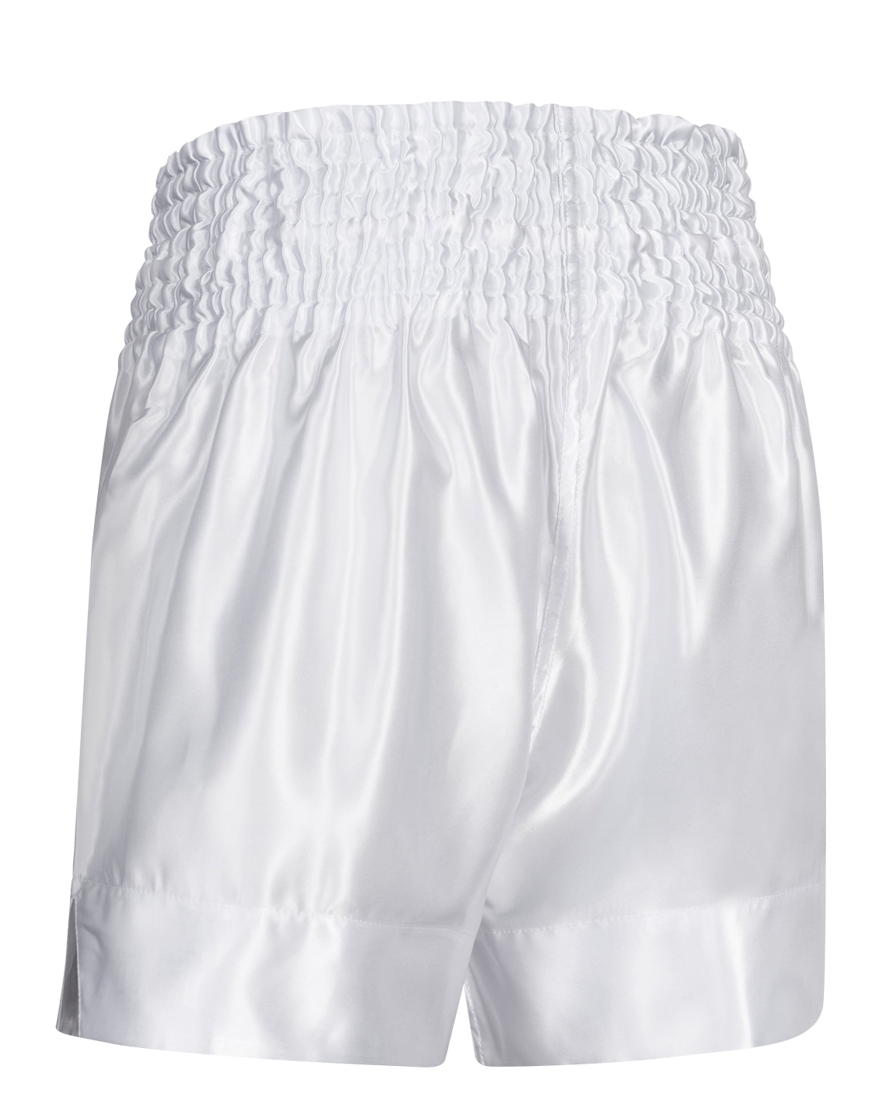 Short de boxe thaïlandais rétro blanc BenLee