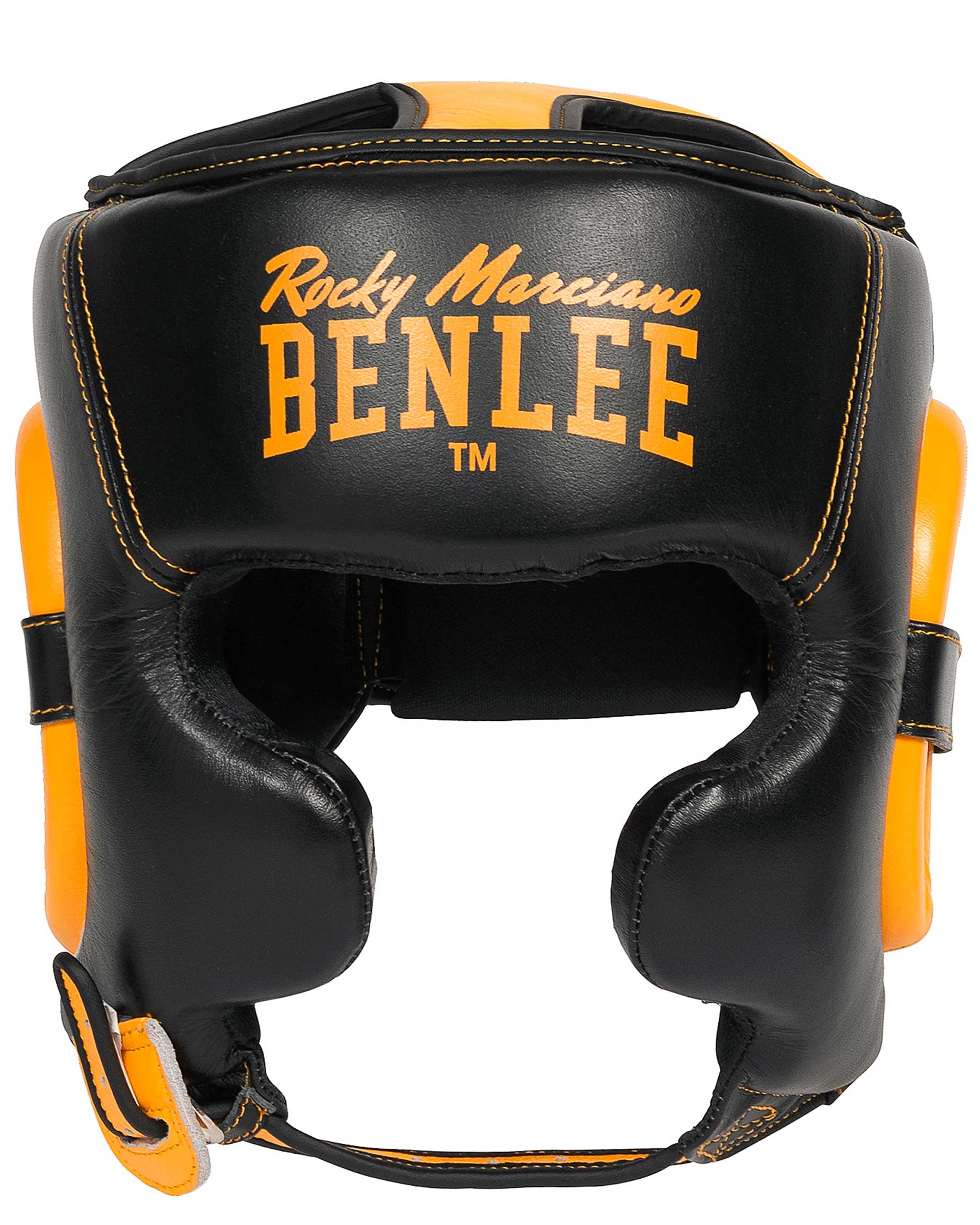 BenLee Brockton Schwarz/Gelber Front-Boxschutzhelm