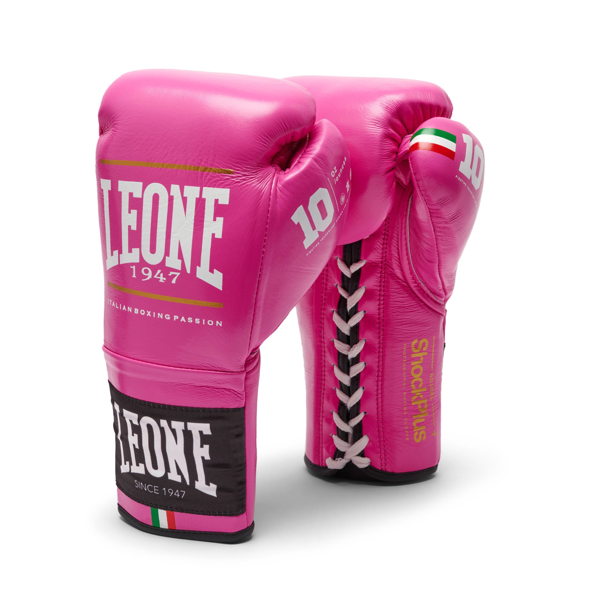 Leone Shock Boxing Plus Lace-Up Gloves