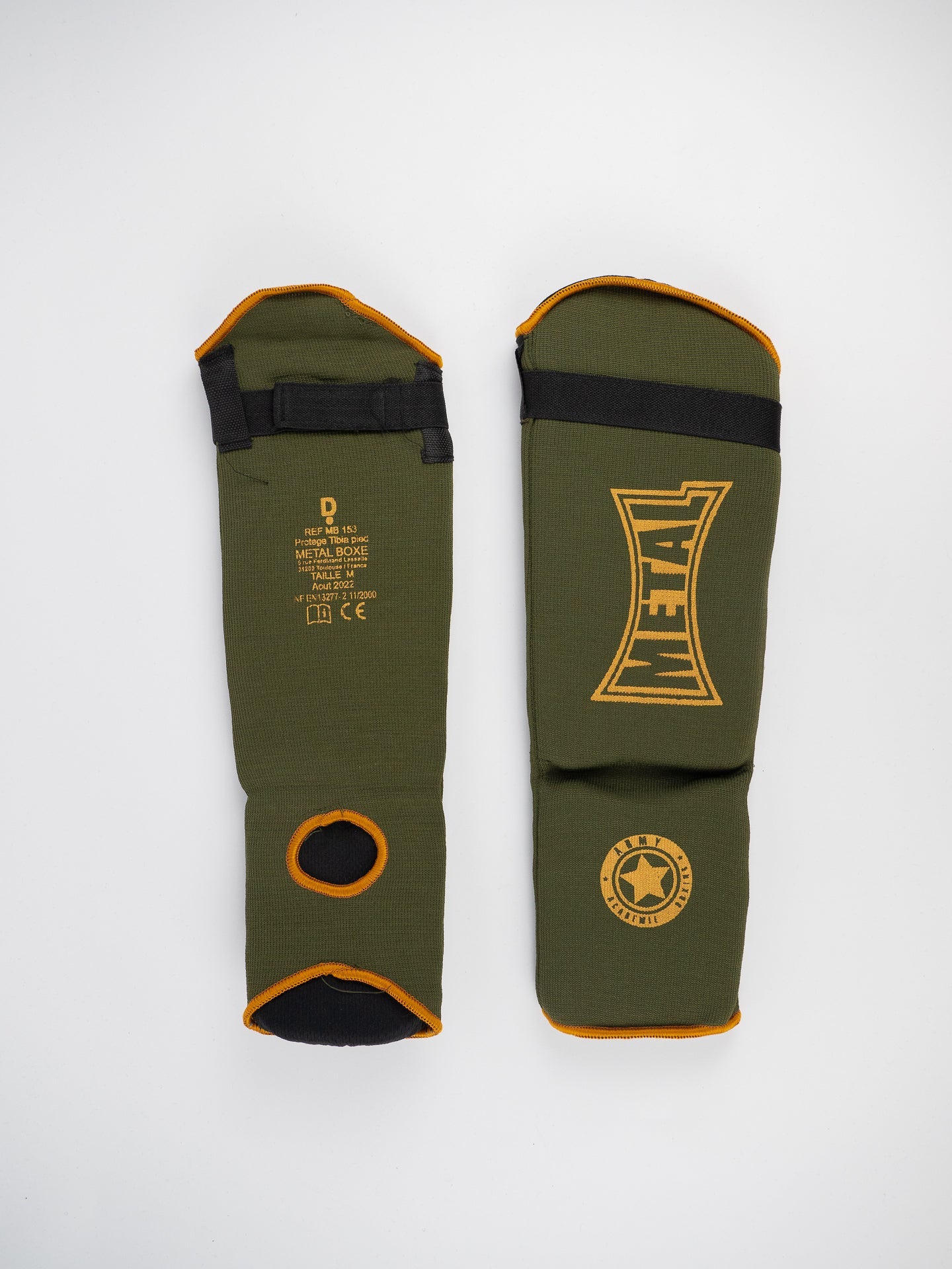 Paratibia con parapiede a calza Metal Boxe in cotone