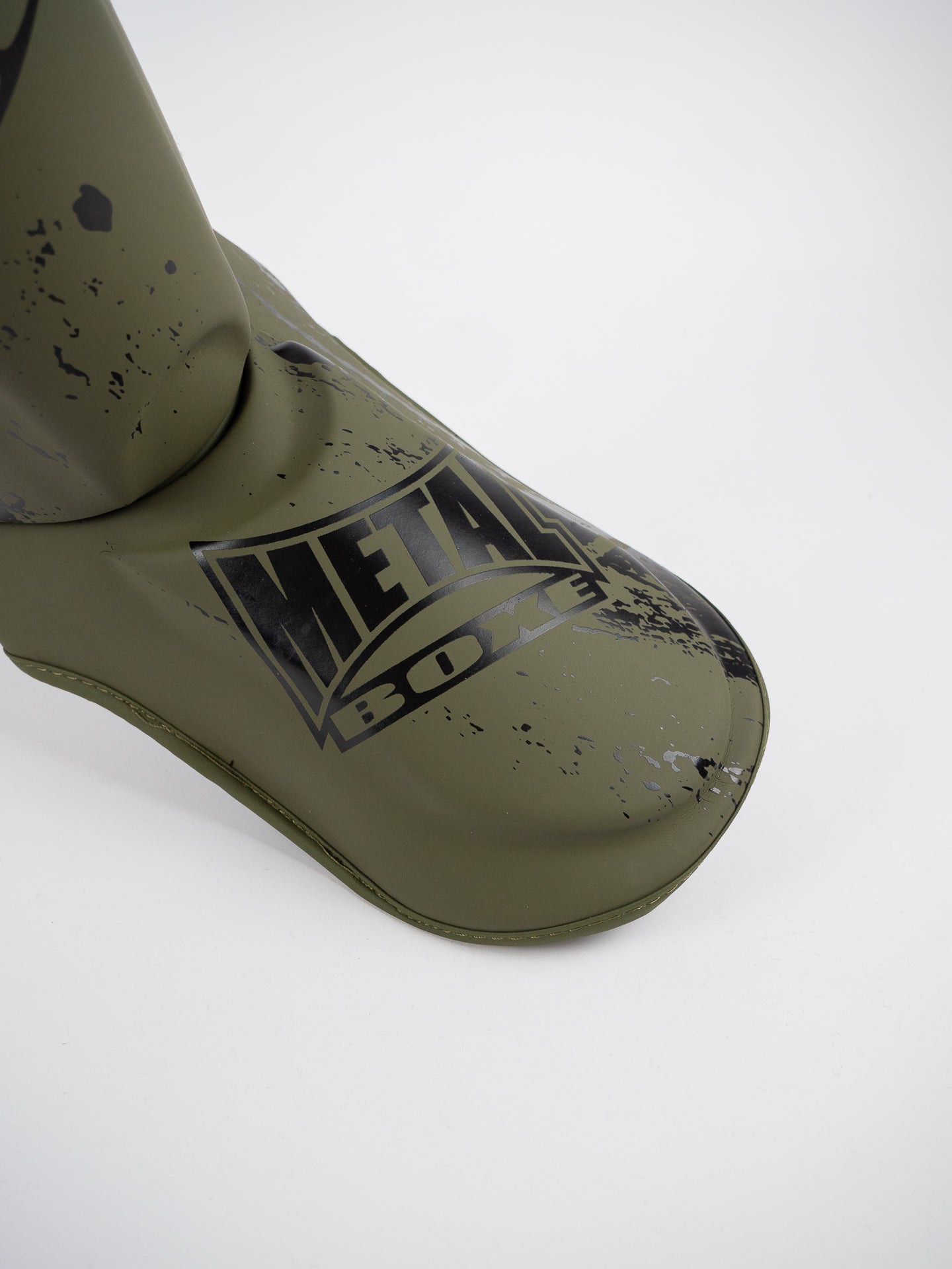 Muay Thai Metal Boxe Blade Shin Guards with Foot Protection