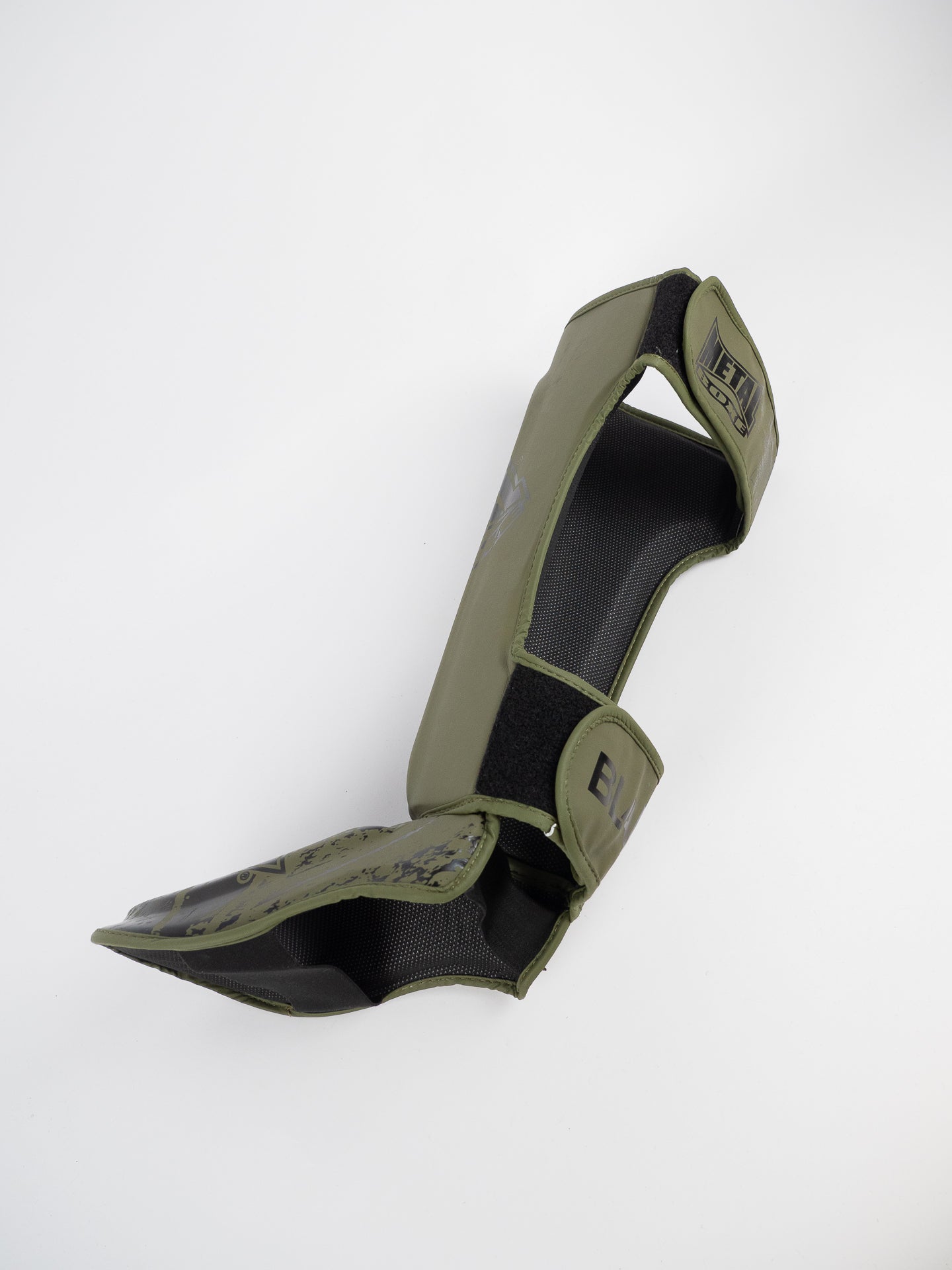 Muay Thai Metal Boxe Blade Shin Guards with Foot Protection