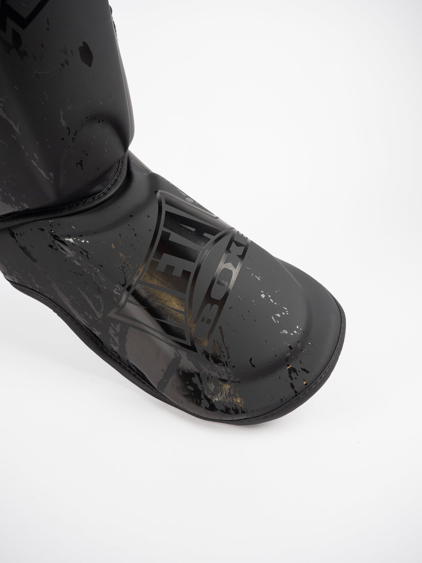 Muay Thai Metal Boxe Blade Shin Guards with Foot Protection