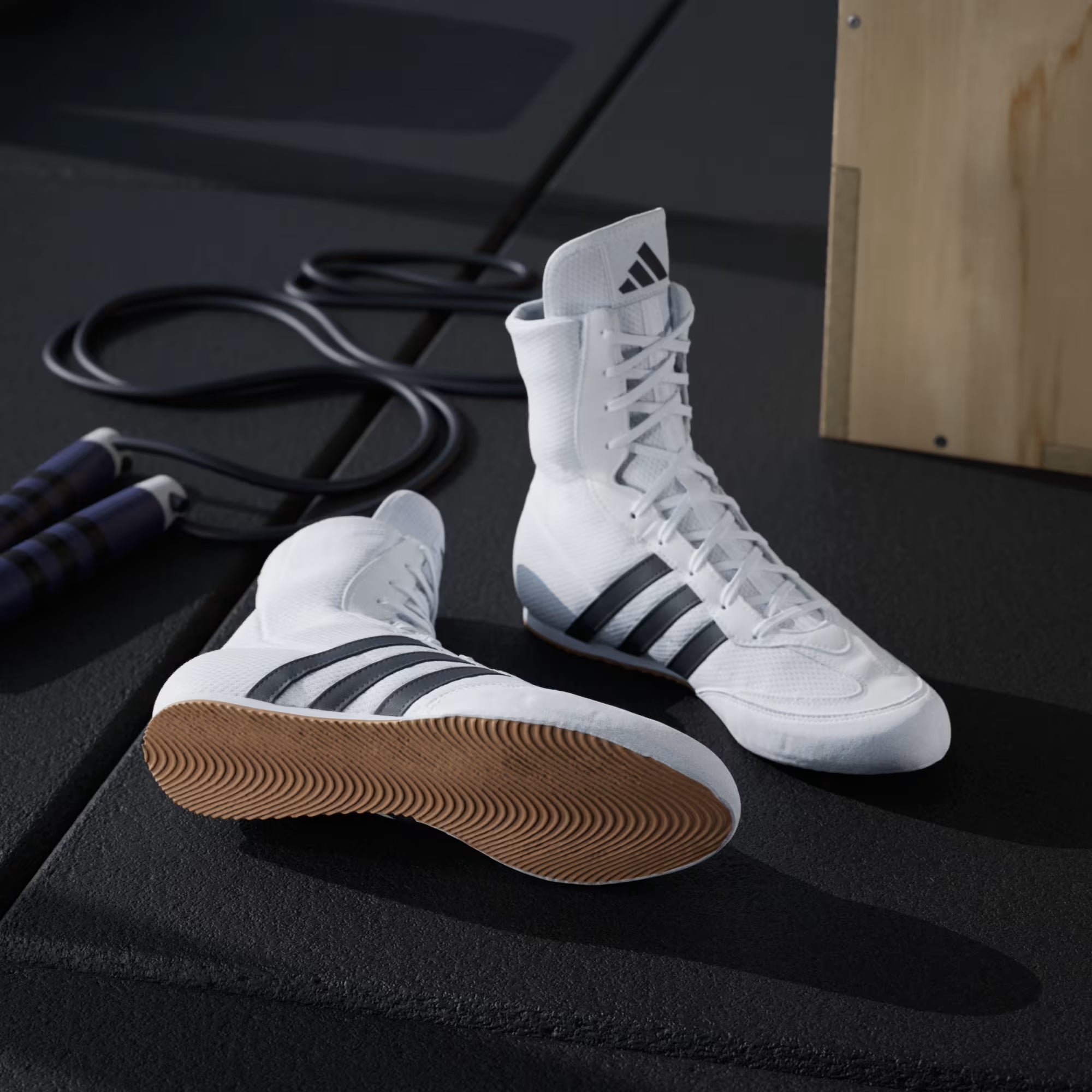 Scarpe Boxe Bianche Adidas Box Hog 2