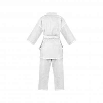 Achteraanzicht Karategi Adidas K150 ultralicht voor training en competitie.