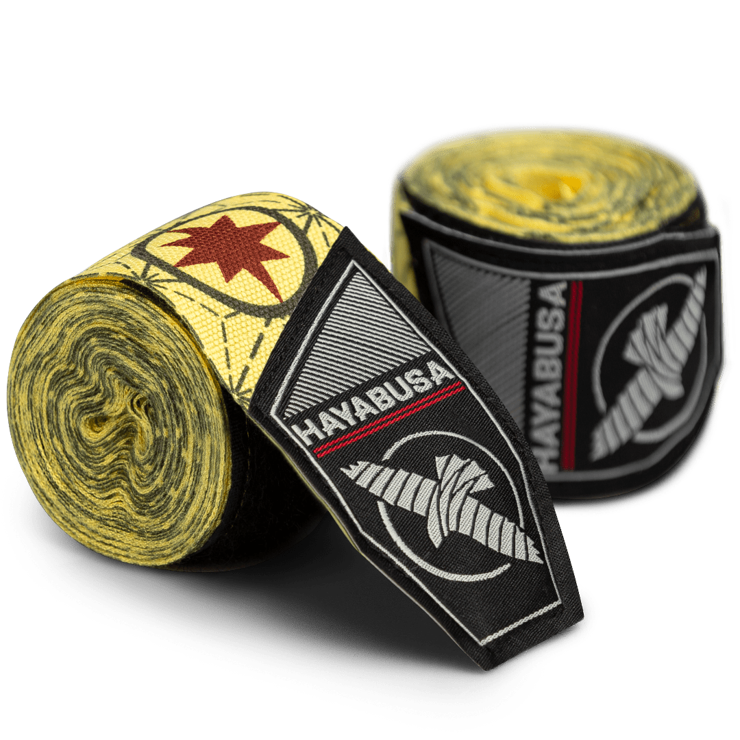 Paar Hayabusa Marvel Hero Elite Captain Marvel Rollbandagen mit Hala-Stern