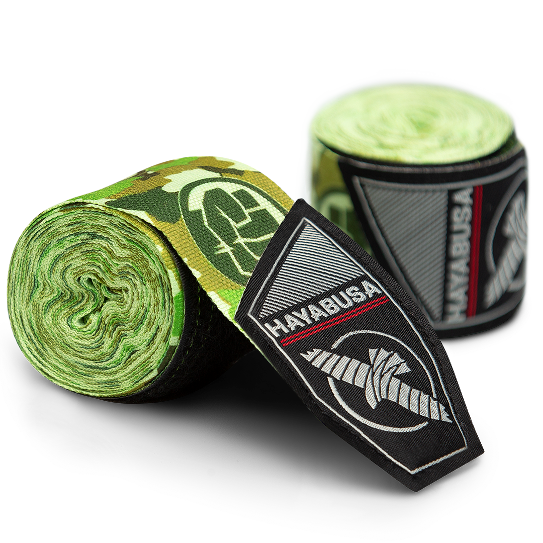 Coppia di bende arrotolate Hayabusa Marvel Hero Elite Hulk con grafica pugno verde