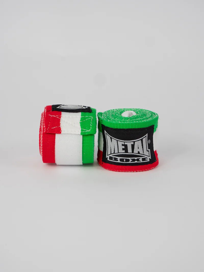 Metal Boxe boxningsbandage 2,5 meter trefärgad italiensk flagga