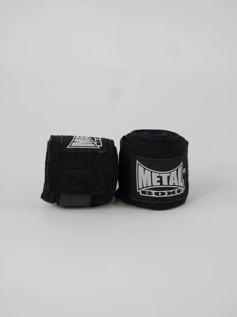 Bende protezione polsi Metal Boxe 2,5 metri colore nero