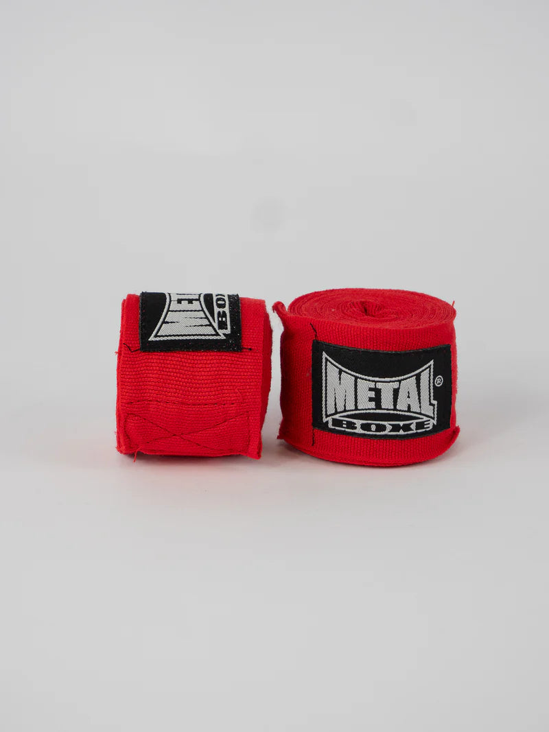 Fasce boxe Metal Boxe 2,5 metri colore rosso