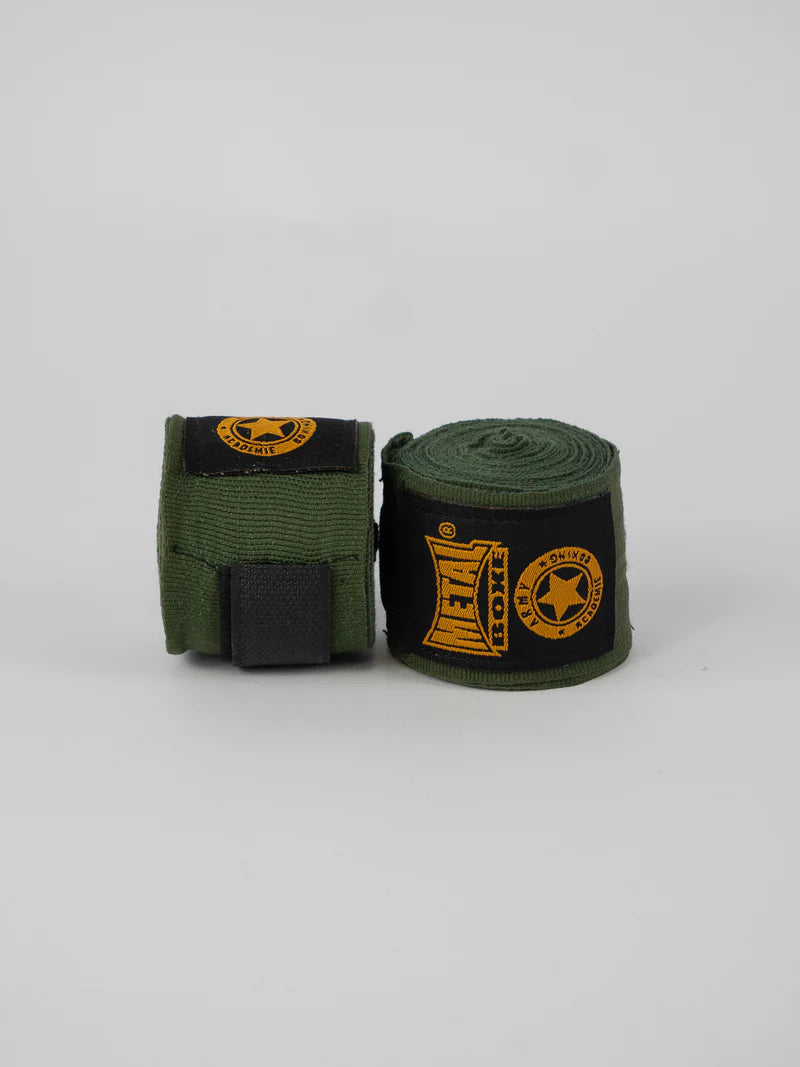 Fasce boxe Metal Boxe 2,5 metri colore verde militare