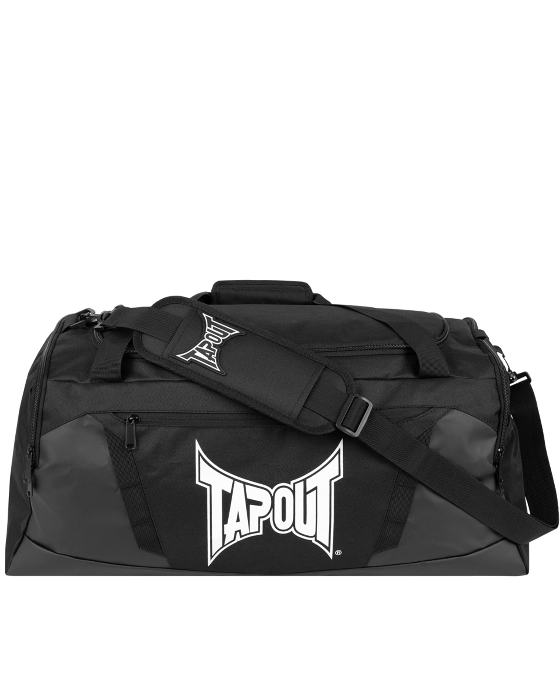 alt SEO img1: TapouT Lathrop zwarte sporttas aan de voorkant