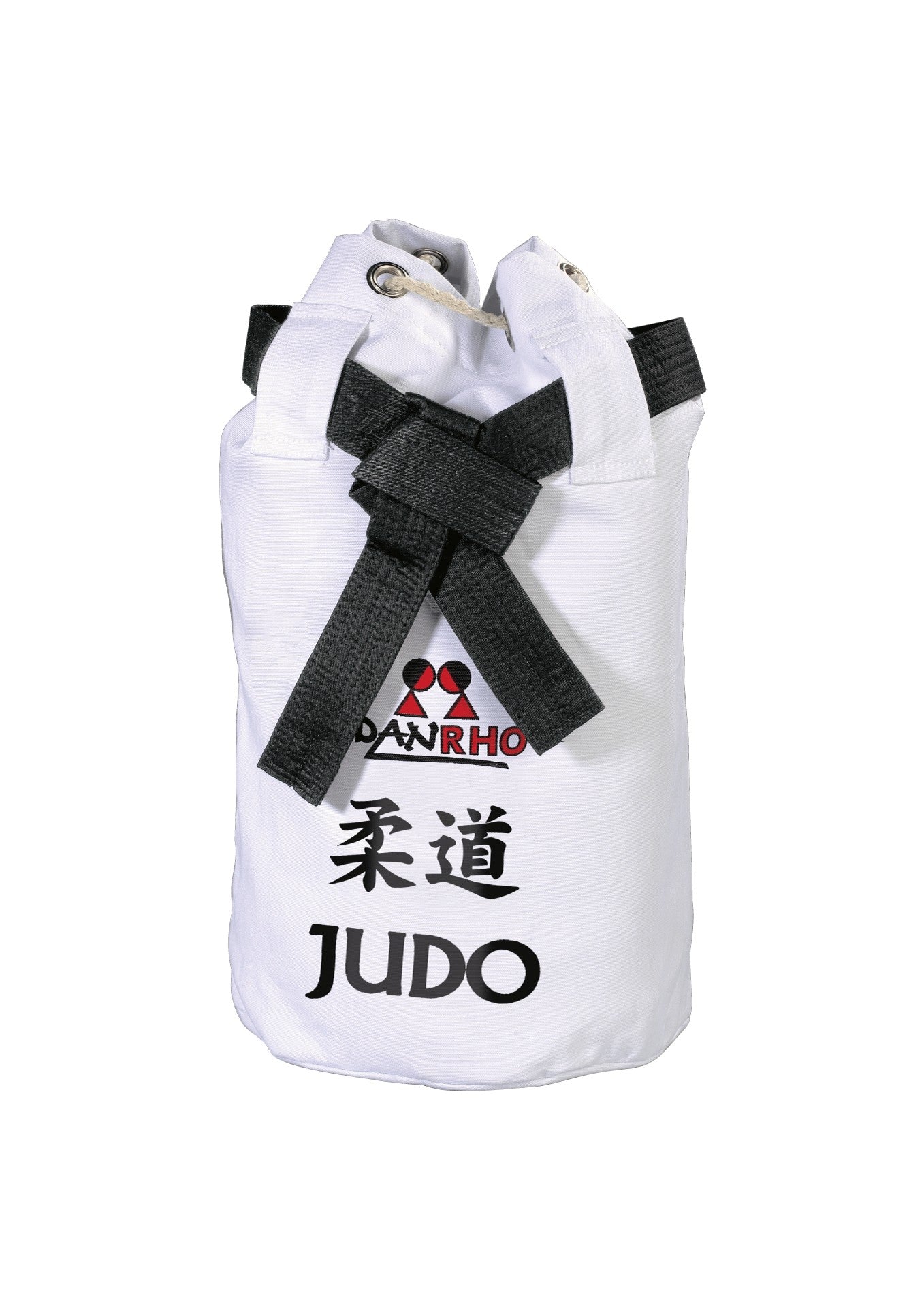 Zaino judo in canvas pesante colore bianco.Con tracolle e ganci per portarla come zaino o sacca