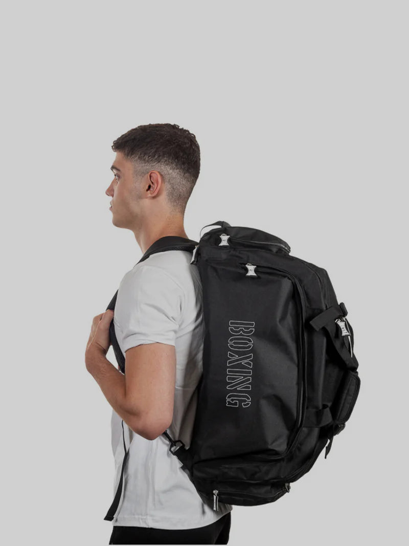 Borsa Zaino indossato Metal Boxe con stampa Boxing laterale