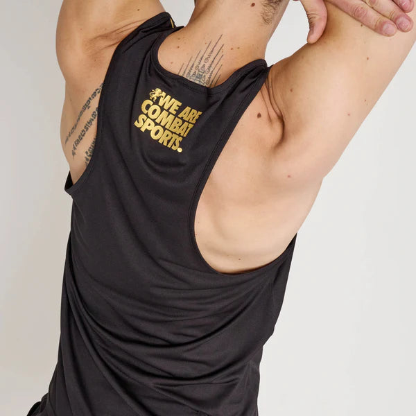 Vista posteriore della canotta nera Leone DNA che mostra la ventilazione sulla schiena