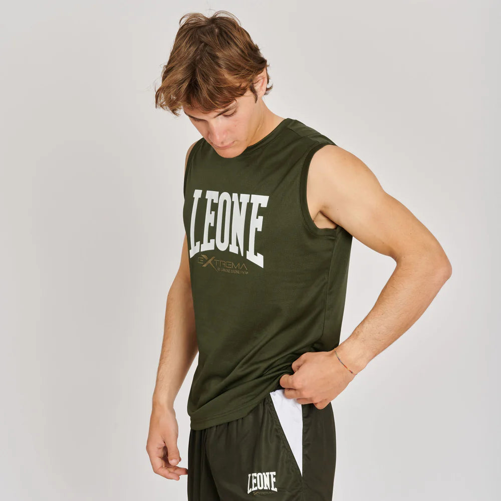 Sleeveless Tank Top with Lion Logo