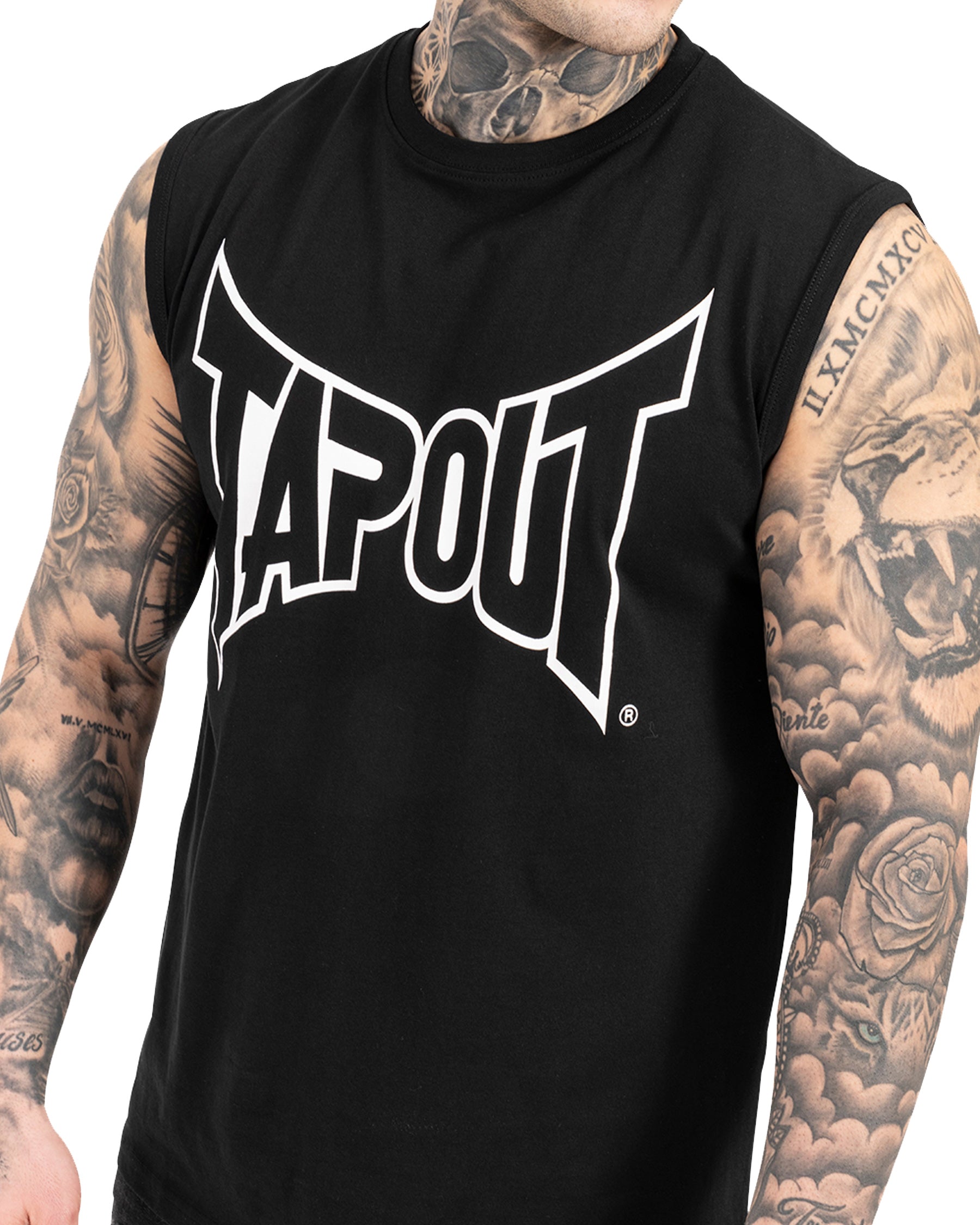 Tapout černé tílko Alemada se sportovním logem