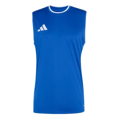 Canotta Wako Kick Light Adidas blu vista frontale in tessuto interlock