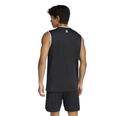 Camiseta sin mangas Wako Kick Light Adidas negro vista trasera diseño deportivo