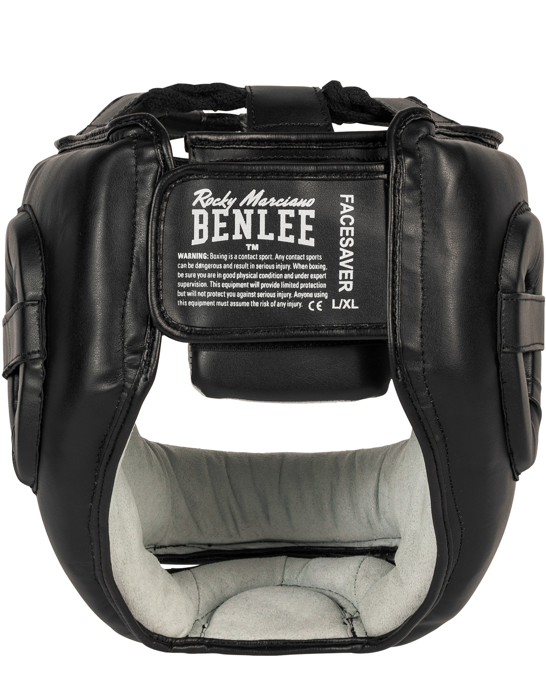 Casco protettivo BenLee Facesaver nero posteriore arti marziali