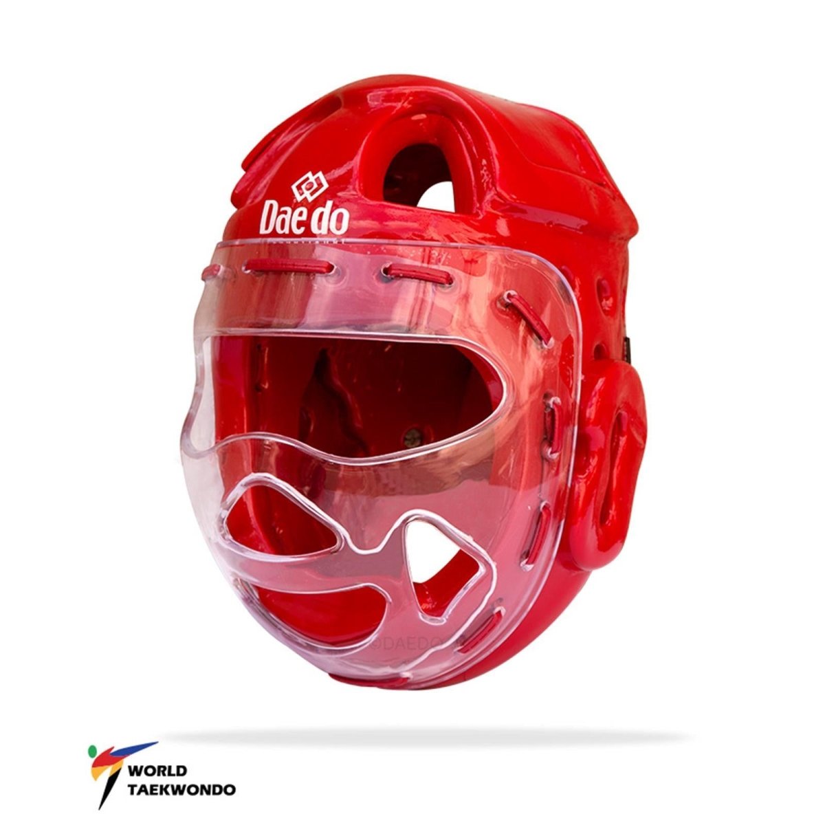Casque électronique Daedo GEN 3 rouge avec visière de protection homologuée WT