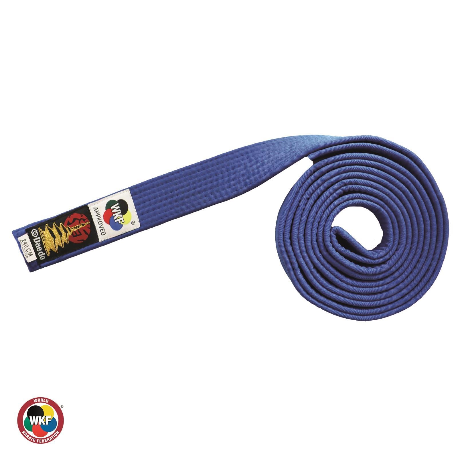 Sabuk Karate Daedo wkf - tampak depan