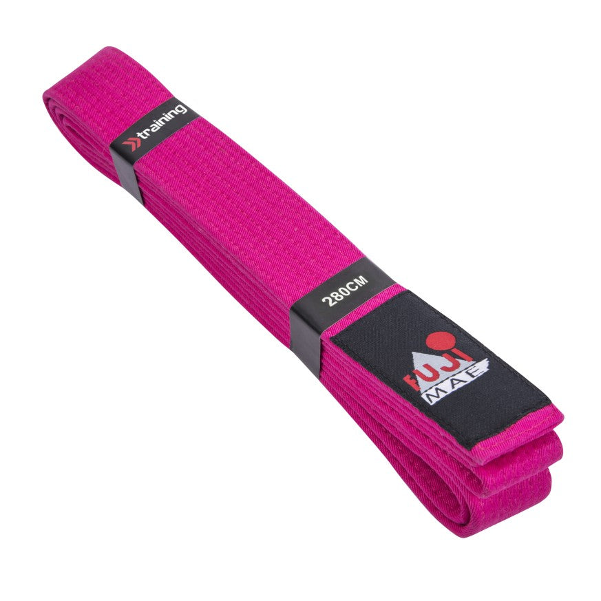Cintura rosa per arti marziali Training Styles in cotone 100% lunghezza 280 cm