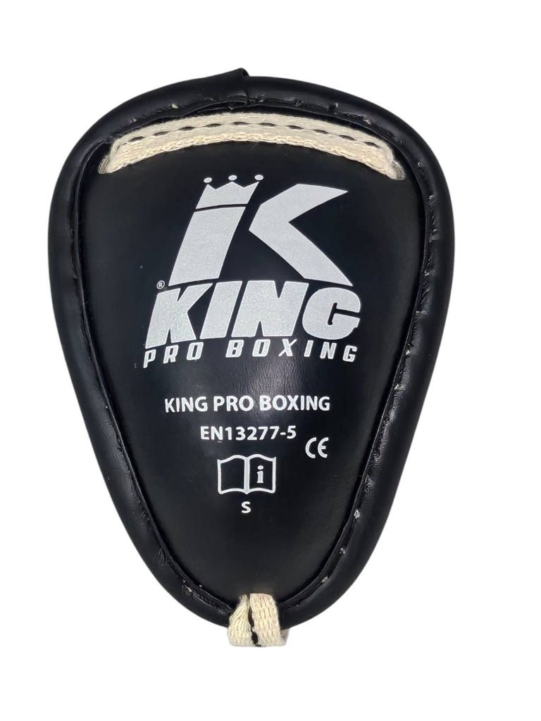 Concha profissional de metal KPB revestida em couro sintético preto para esportes de combate