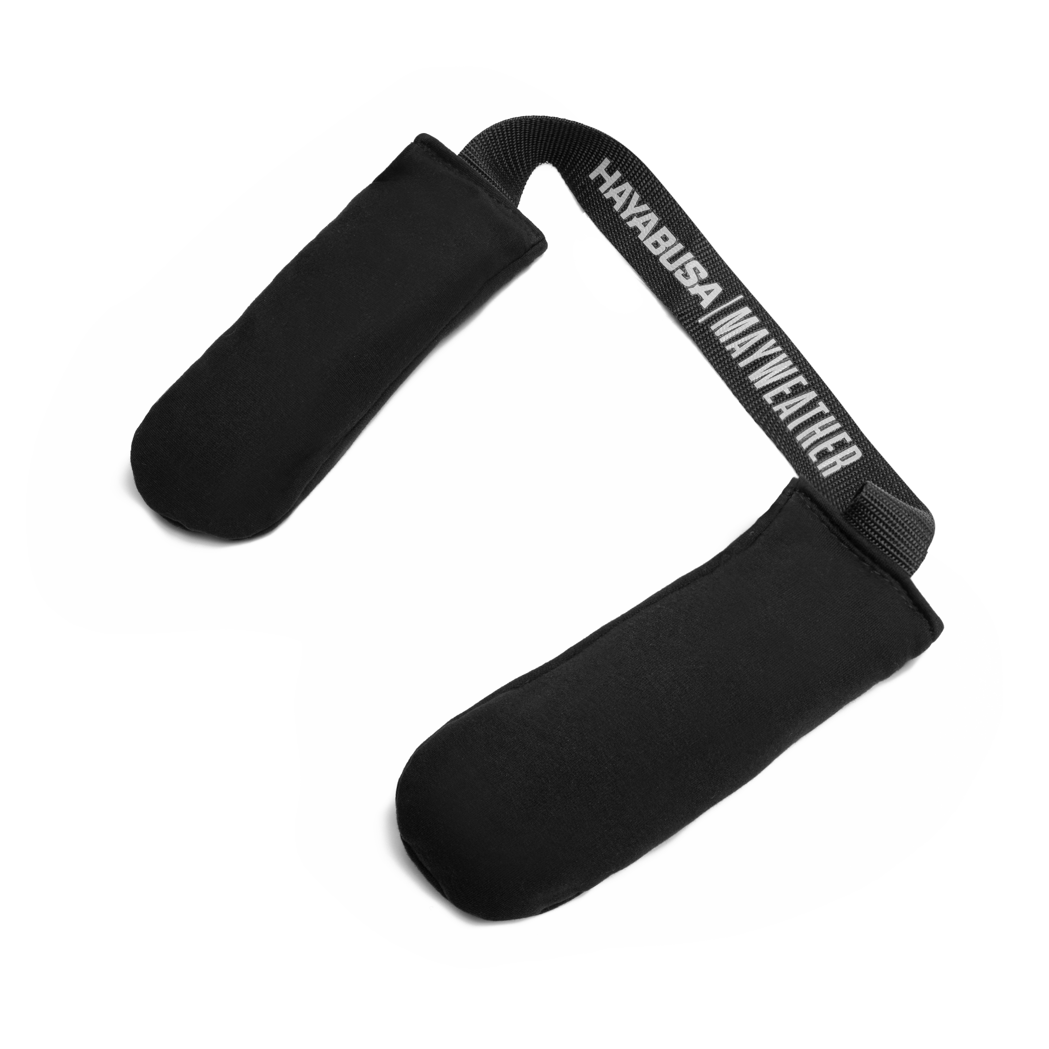 Deodorante per guantoni Mayweather nero posizionato all'interno di un guantone da boxe aperto