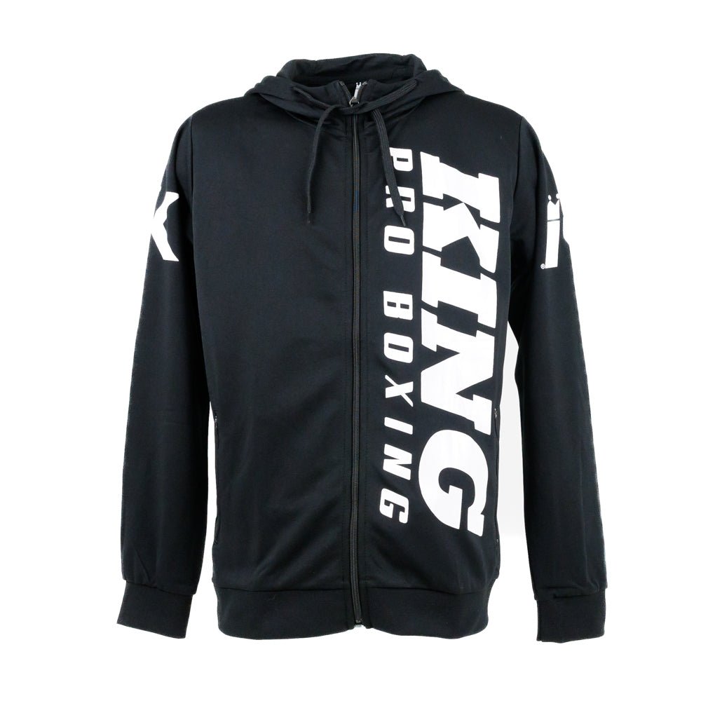 Detal kaptura i nowoczesny design bluzy King Pro Boxing REVO.