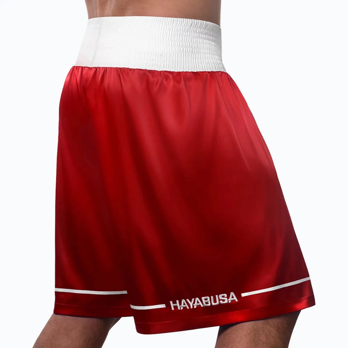 Short de boxe rétro rouge Hayabusa