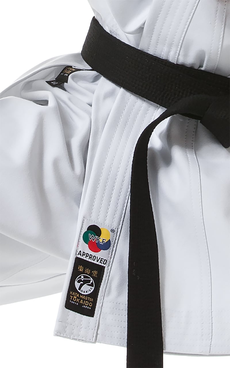 Etichetta ufficiale World Karate Federation WKF su Karategi Tokaido originale