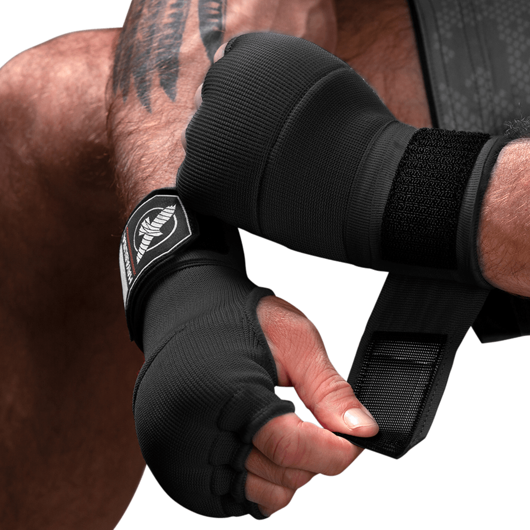 Fasce veloci Hayabusa Quick Gel Hand Wraps colore Nero Midnight Black per protezione nocche