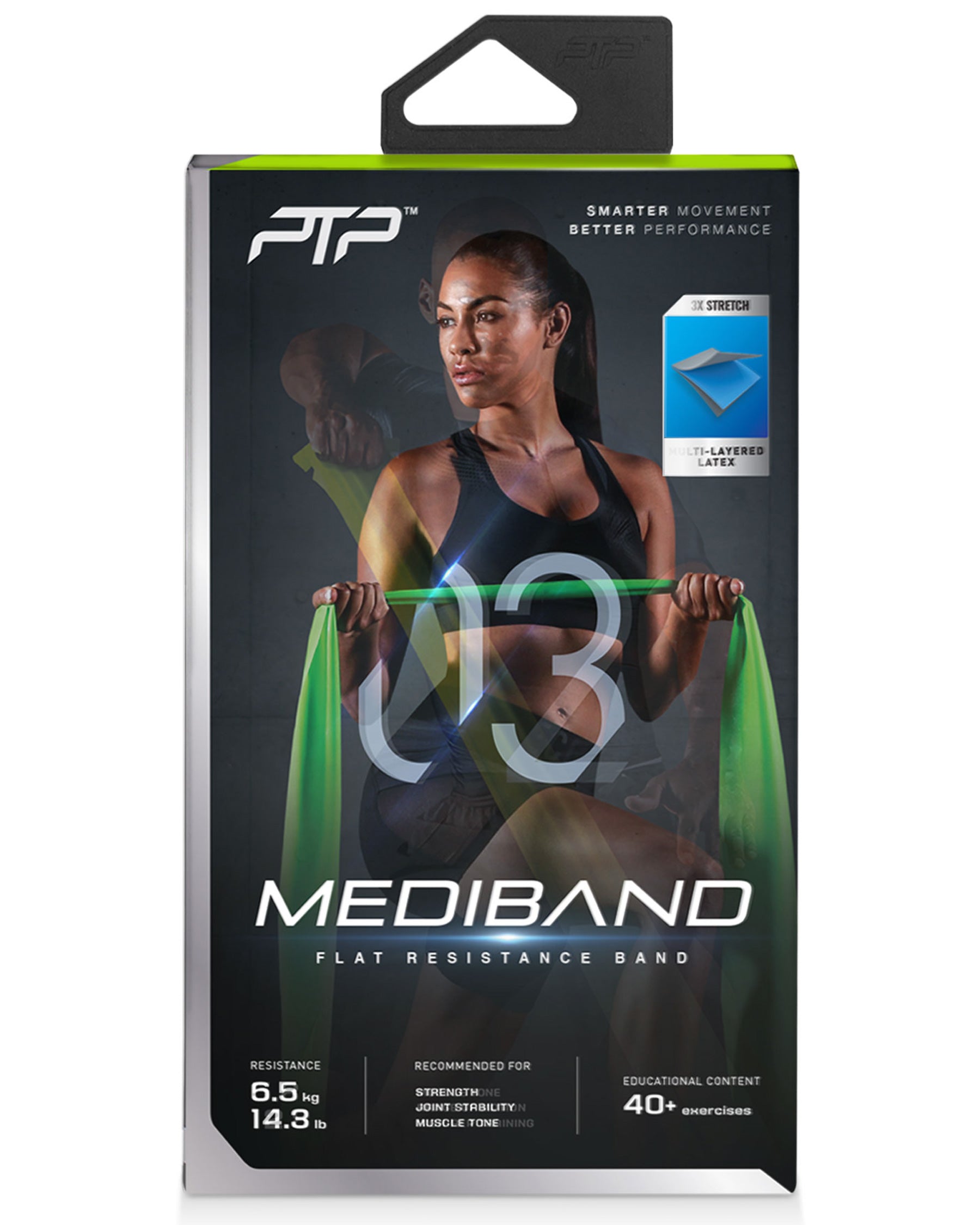 PTP Mediband elastisches Band – Rückansicht