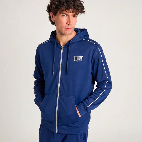 Sudadera ligera con capucha y cremallera Leone Classic