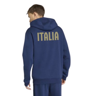 Adidas DNA FIJLKAM Hoodie em algodão marinho - vista traseira