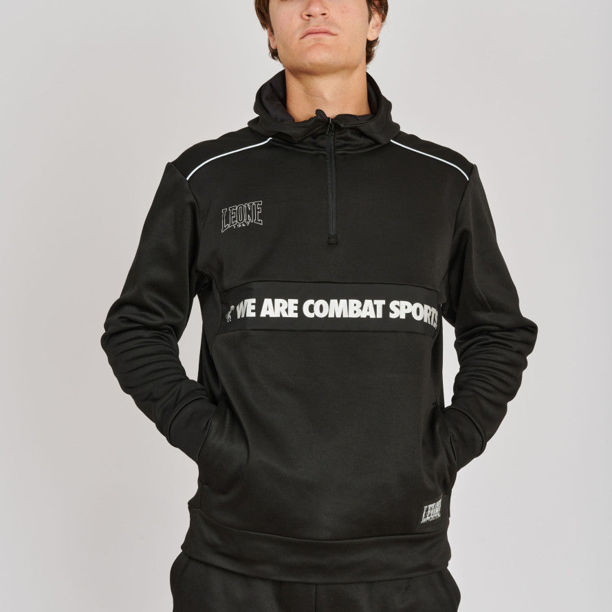 Felpa Leone con Cappuccio Outline