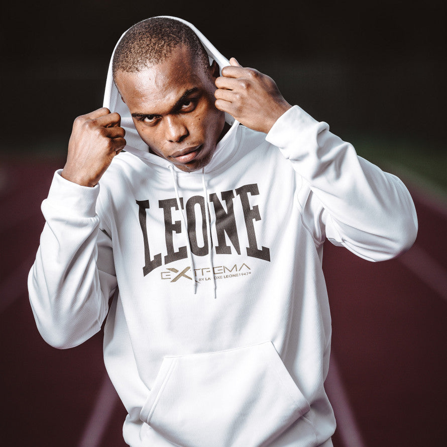 Felpa Leone Logo con cappuccio