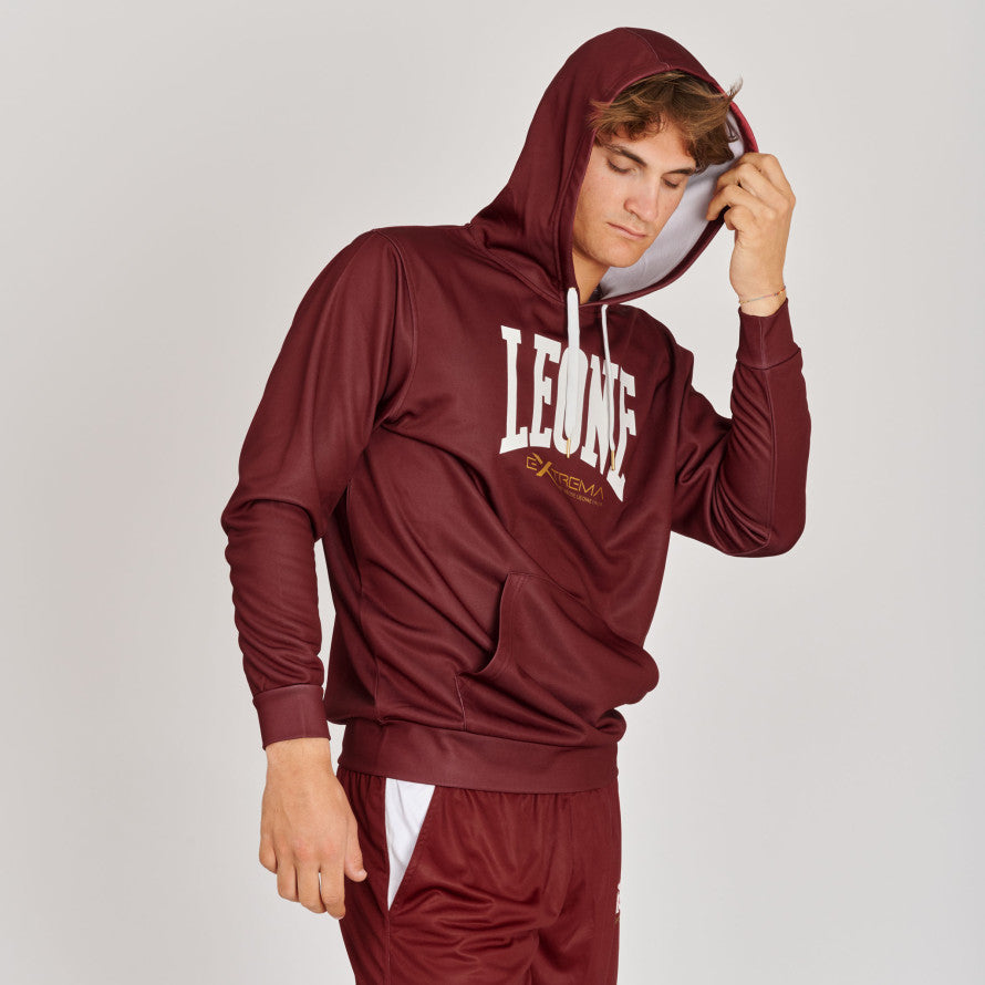 Felpa Leone Logo con cappuccio