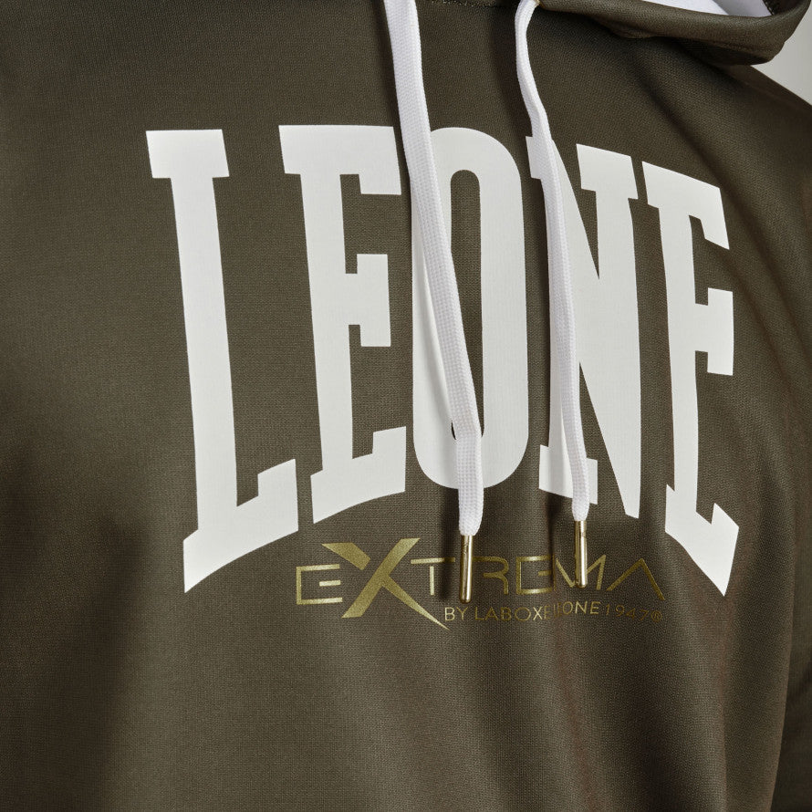 Felpa Leone Logo con cappuccio
