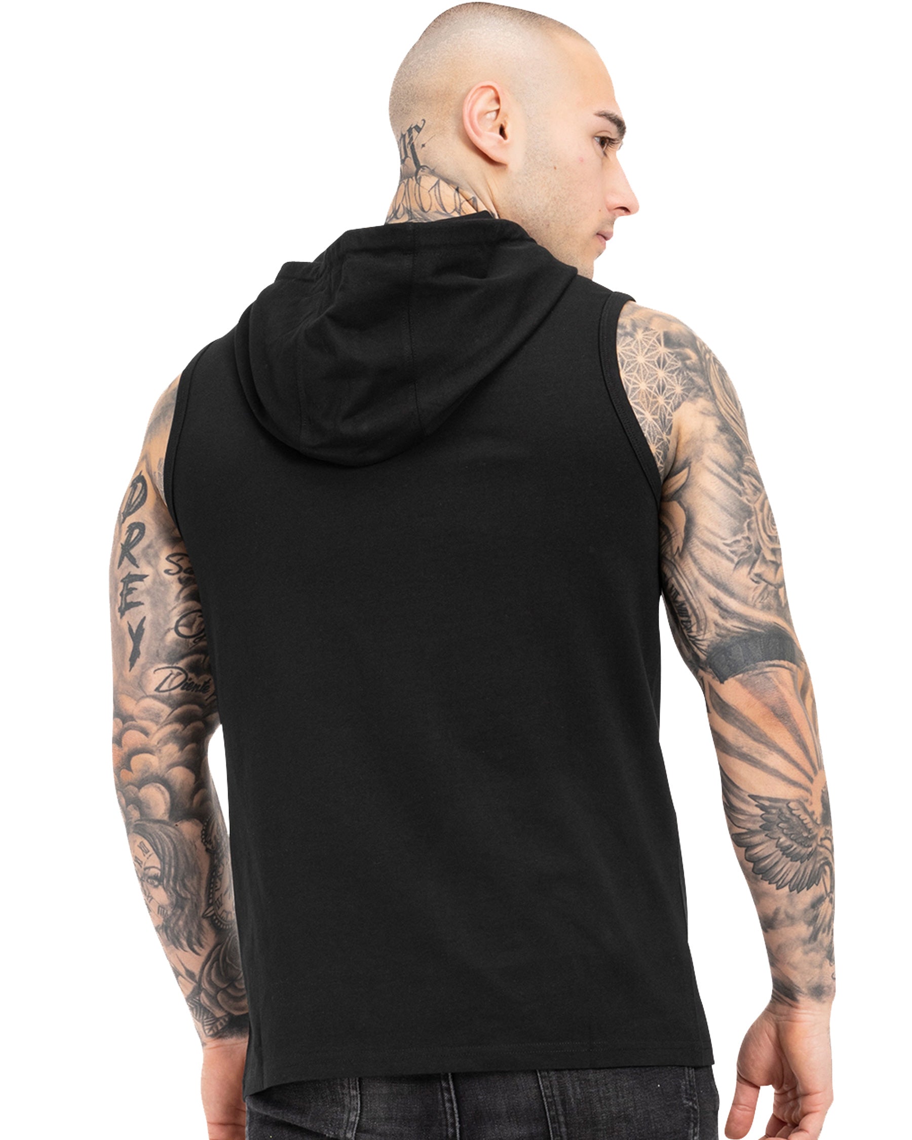 Tapout Alemada ärmelloses Fitness-Sweatshirt mit schwarzem Rücken