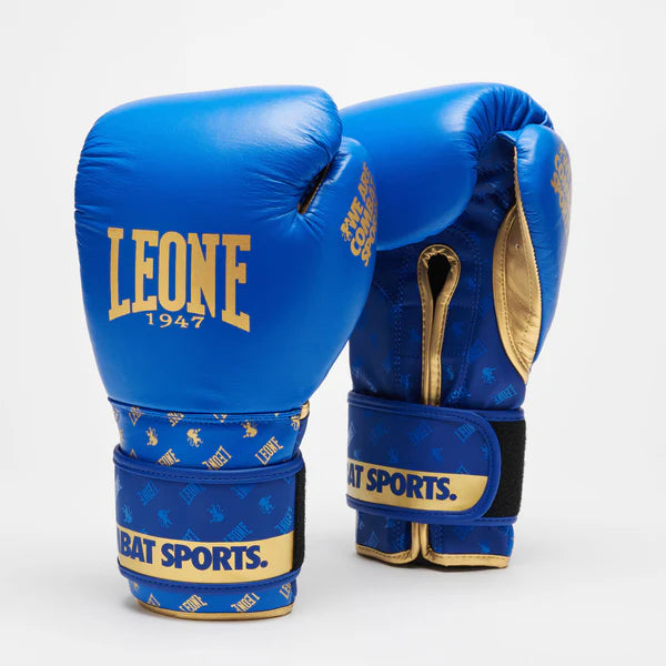 Paio di guanti tecnici Leone 1947 DNA colore blu omologati WAKO per Kick Boxing