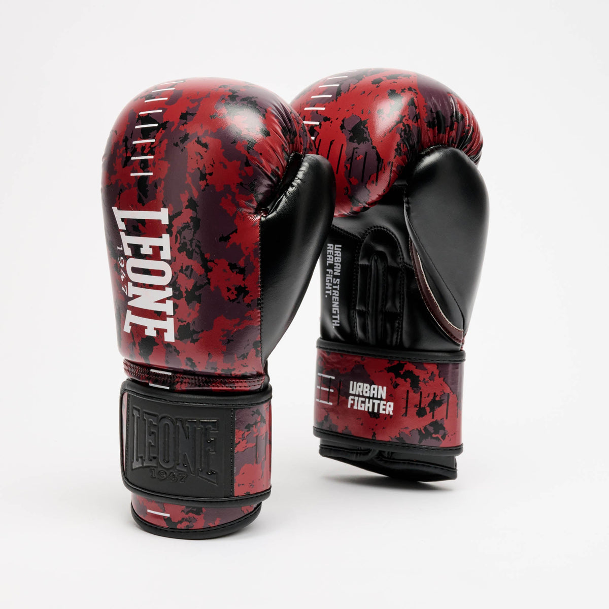 Mănuși de box roșii Urban Fighter - vedere frontală