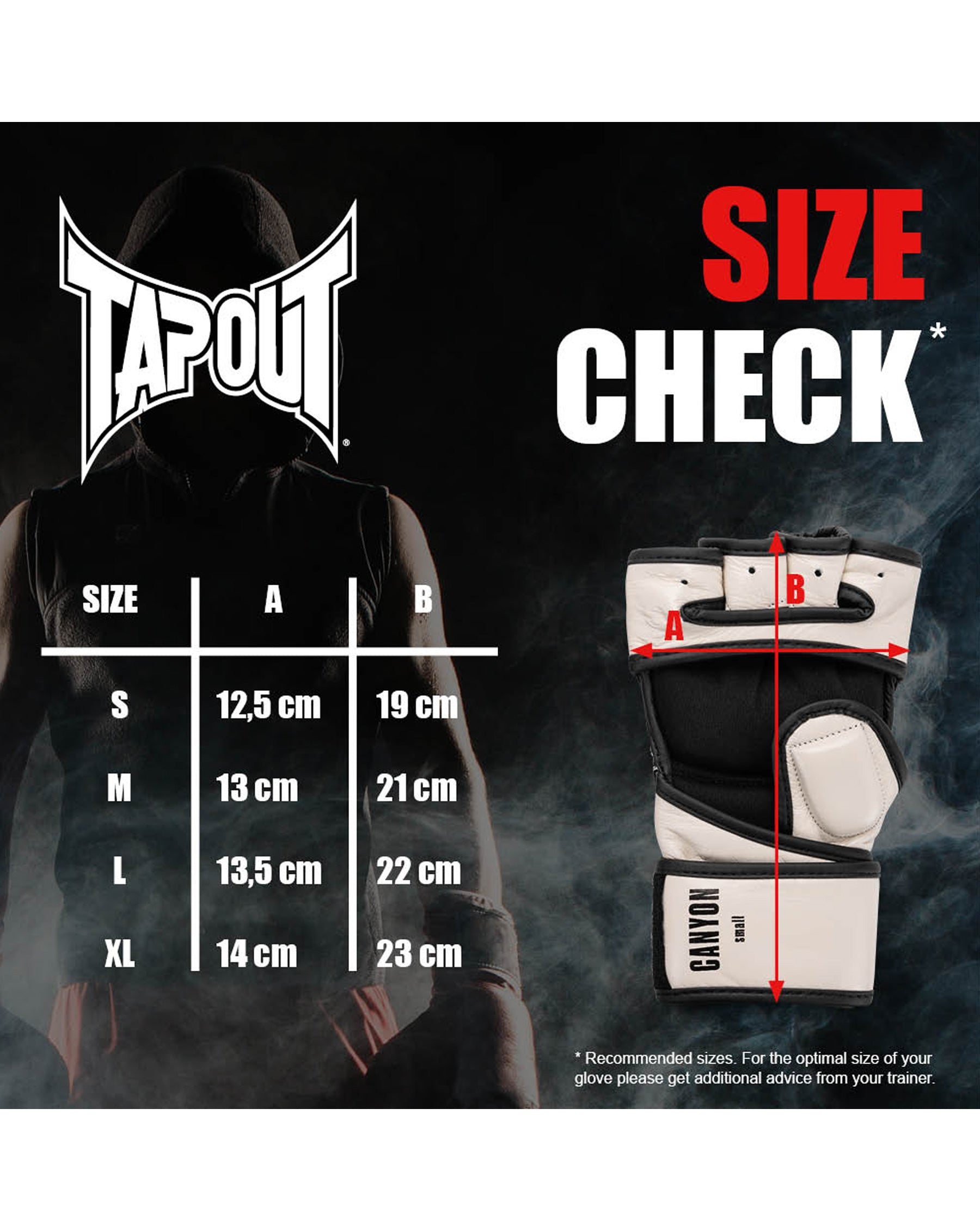 TapouT leren MMA-trainingshandschoenen - detailweergave-3