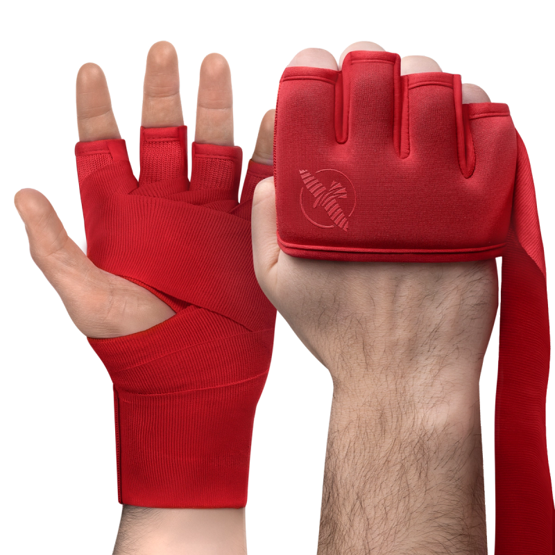 Hayabusa Knuckle Guard Underhandske Band Black Front Boxing