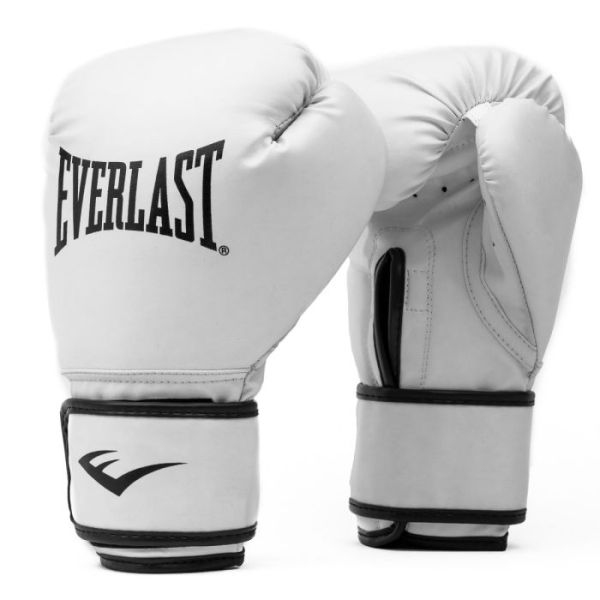 Yeni Başlayanlar İçin Everlast Antrenman Eldiveni Beyaz önden görünüm boks
